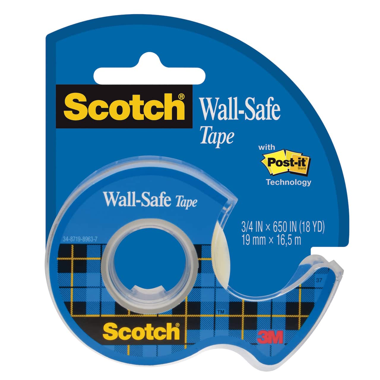 12 Pack: 3M Scotch&#xAE; Wall-Safe Tape